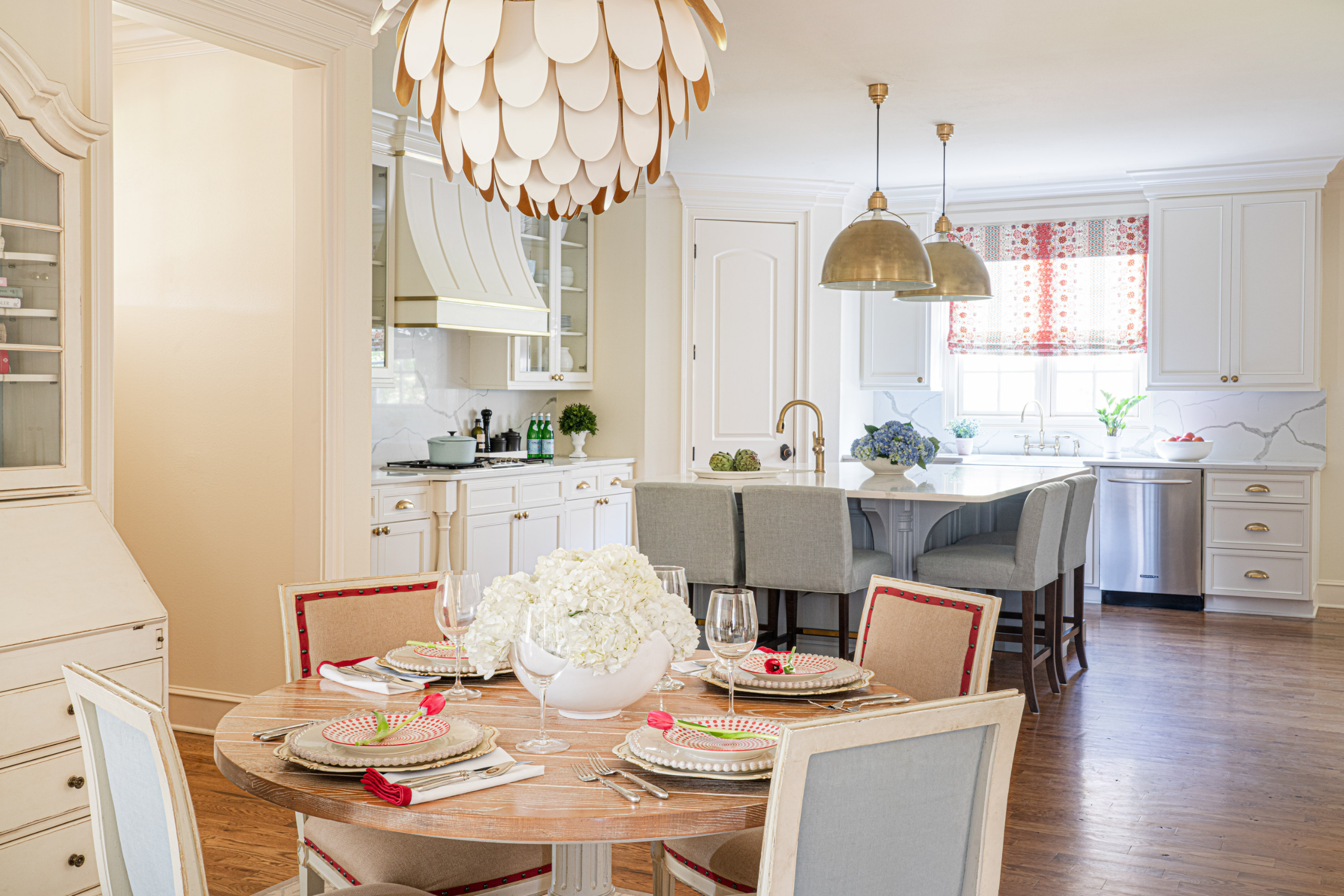 Light fixtures for an open floor plan